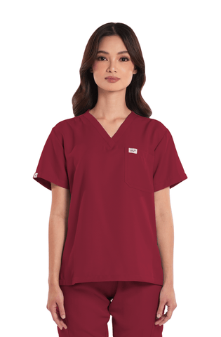 Twill Custom Fit V-Neck Women Scrub Top