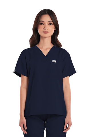 Twill V-Neck Women Scrub Top