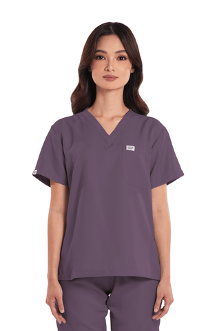 Twill V-Neck Women Scrub Top