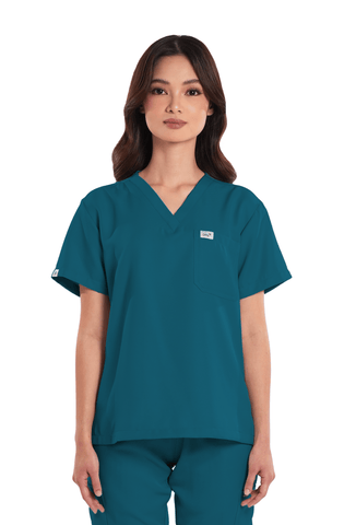 Twill V-Neck Women Scrub Top