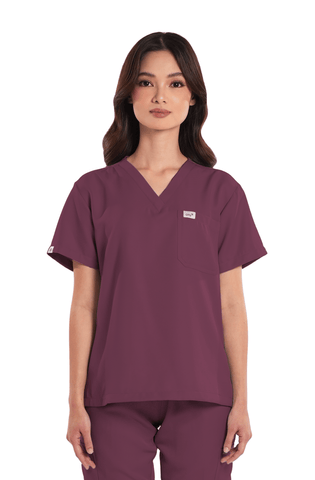 Twill V-Neck Women Scrub Top