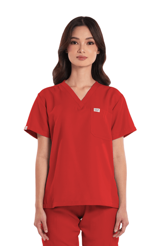 Twill V-Neck Women Scrub Top