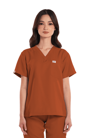 Twill Custom Fit V-Neck Women Scrub Top