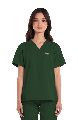 Twill Custom Fit V-Neck Women Scrub Top