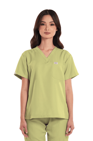 Twill V-Neck Women Scrub Top