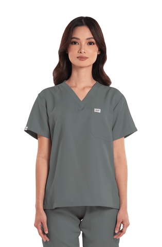 Twill Custom Fit V-Neck Women Scrub Top