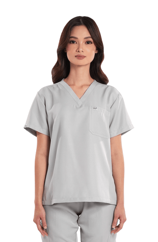 Twill V-Neck Women Scrub Top