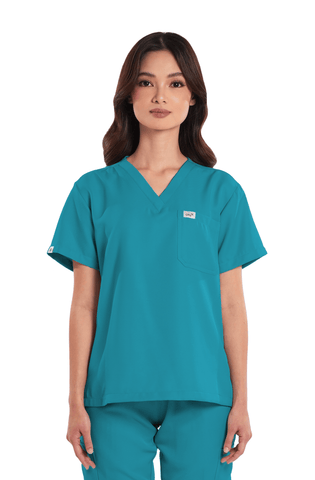 Twill Custom Fit V-Neck Women Scrub Top
