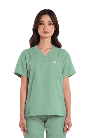 Twill V-Neck Women Scrub Top