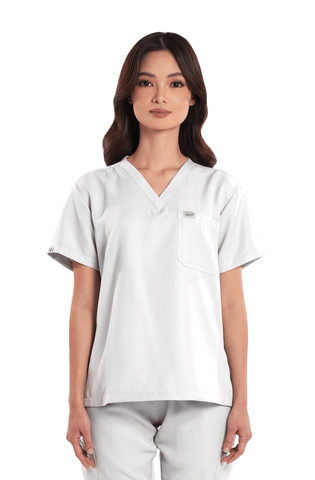 Twill V-Neck Women Scrub Top