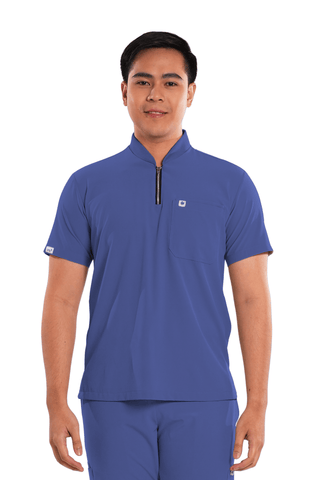 Ultraflex® Custom Fit Half Zipped Men Scrub Top