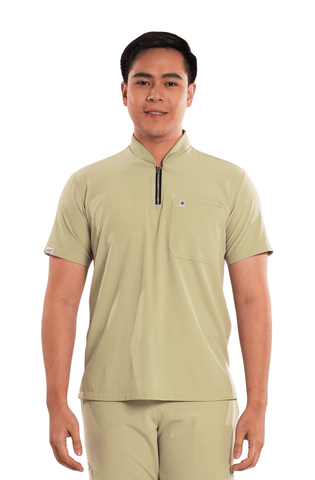 Ultraflex® Custom Fit Half Zipped Men Scrub Top