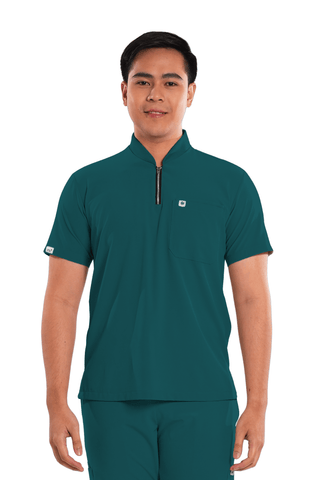 Ultraflex® Custom Fit Half Zipped Men Scrub Top