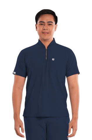 Ultraflex® Custom Fit Half Zipped Men Scrub Top