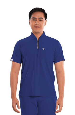Ultraflex® Custom Fit Half Zipped Men Scrub Top
