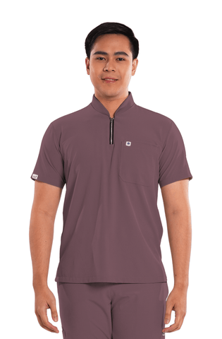 Ultraflex® Custom Fit Half Zipped Men Scrub Top
