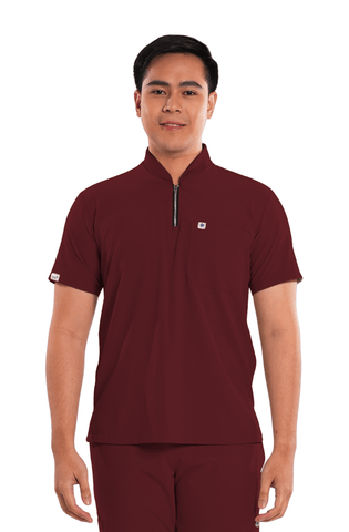 Ultraflex® Custom Fit Half Zipped Men Scrub Top