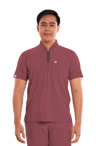 Ultraflex® Custom Fit Half Zipped Men Scrub Top