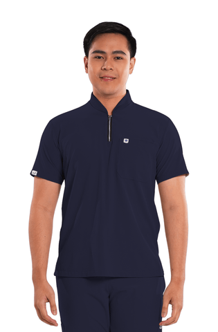 Ultraflex® Custom Fit Half Zipped Men Scrub Top
