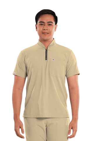 Ultraflex® Custom Fit Half Zipped Men Scrub Top
