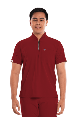 Ultraflex® Custom Fit Half Zipped Men Scrub Top