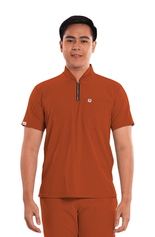 Ultraflex® Custom Fit Half Zipped Men Scrub Top