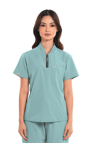 Ultraflex® Custom Fit Half Zipped Women Scrub Top