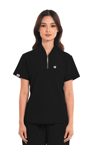 Ultraflex® Custom Fit Half Zipped Women Scrub Top