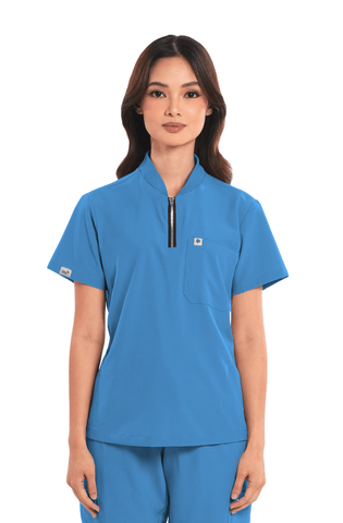 Ultraflex® Custom Fit Half Zipped Women Scrub Top