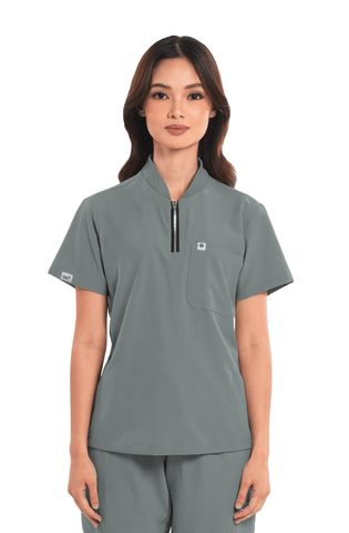 Ultraflex® Custom Fit Half Zipped Women Scrub Top