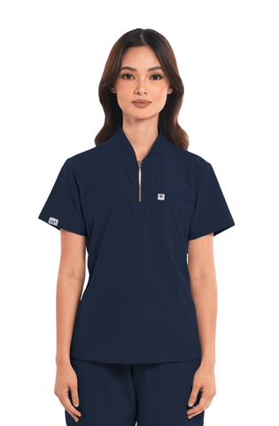 Ultraflex® Custom Fit Half Zipped Women Scrub Top
