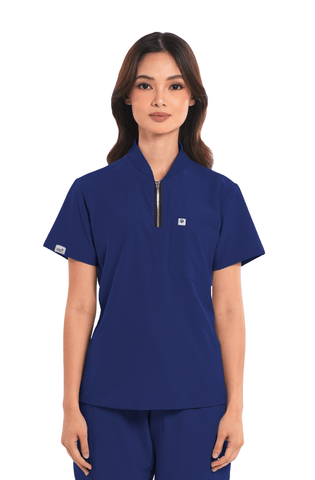 Ultraflex® Custom Fit Half Zipped Women Scrub Top