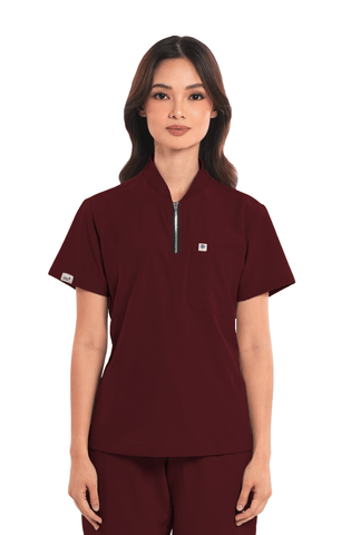 Ultraflex® Custom Fit Half Zipped Women Scrub Top