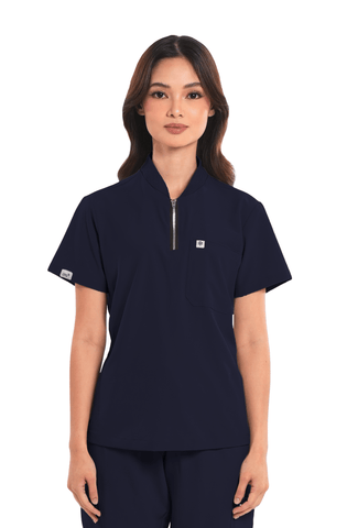 Ultraflex® Custom Fit Half Zipped Women Scrub Top