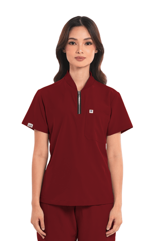 Ultraflex® Custom Fit Half Zipped Women Scrub Top