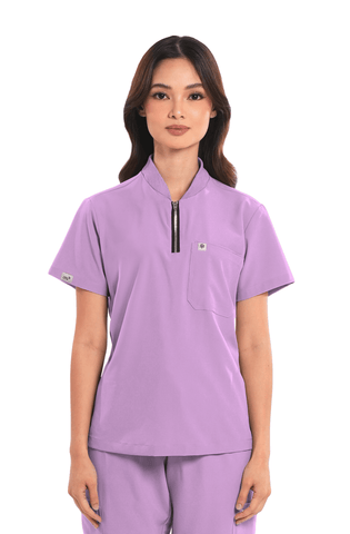 Ultraflex® Custom Fit Half Zipped Women Scrub Top