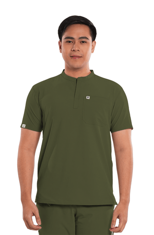 Ultraflex® Custom Fit Mandarin Men Scrub Top