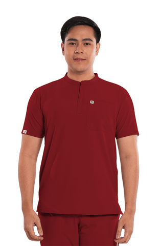 Ultraflex® Custom Fit Mandarin Men Scrub Top