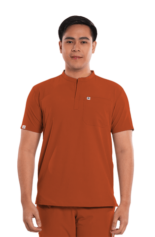 Ultraflex® Custom Fit Mandarin Men Scrub Top