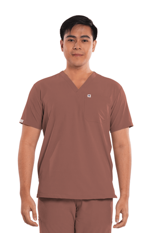 Ultraflex® V-Neck Men Scrub Top