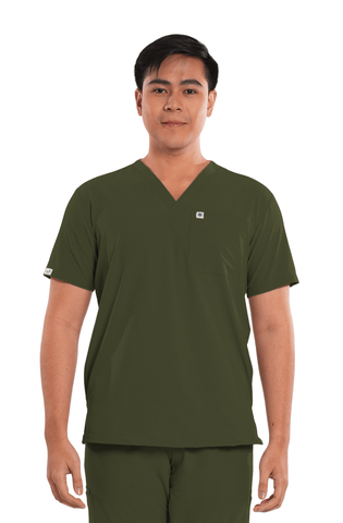 Ultraflex® V-Neck Men Scrub Top