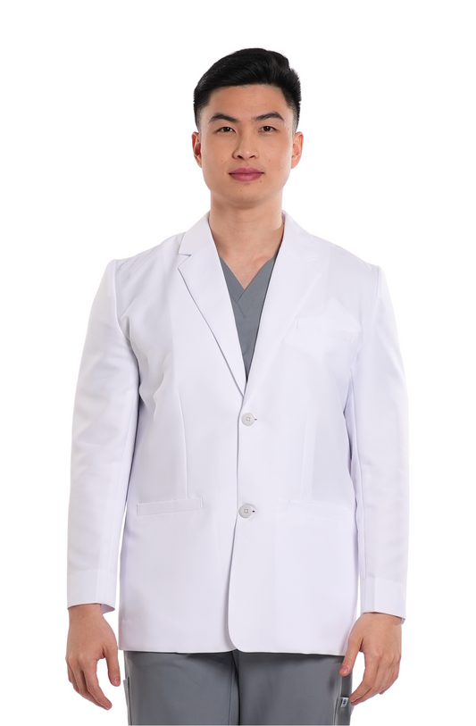 Wool Custom Fit Long Sleeve Men Scrub Blazer