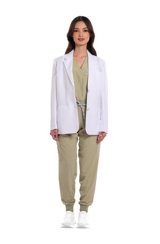 Wool Custom Fit Long Sleeve Women Scrub Blazer