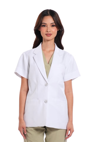 Wool Custom Fit Short Sleeve Women Scrub Blazer
